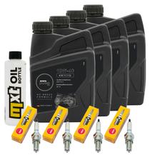 Paquete de inspección 4L 10W-40 + filtro de aceite + 4 bujías para Suzuki GSF Bandit N S 1200 ccm Año 2002 - 2005