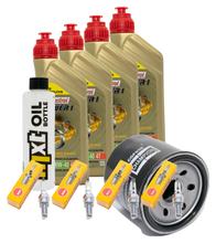 Inspektionspaket 4L 10W-40 + Ölfilter + 4x Zündkerze für Suzuki GSX F FA 1250 ccm Bj. 2010 - 2013
