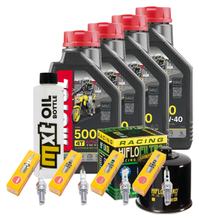 Inspektionspaket 4L 10W-40 + Ölfilter + 4x Zündkerze für Suzuki GSX F FA 1250 ccm Bj. 2010 - 2013