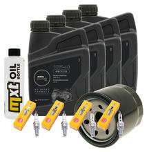 Paquete de inspección 4L 10W-40 + filtro de aceite + 4 bujías para Suzuki GSX F FA 1250 ccm Año 2010 - 2013