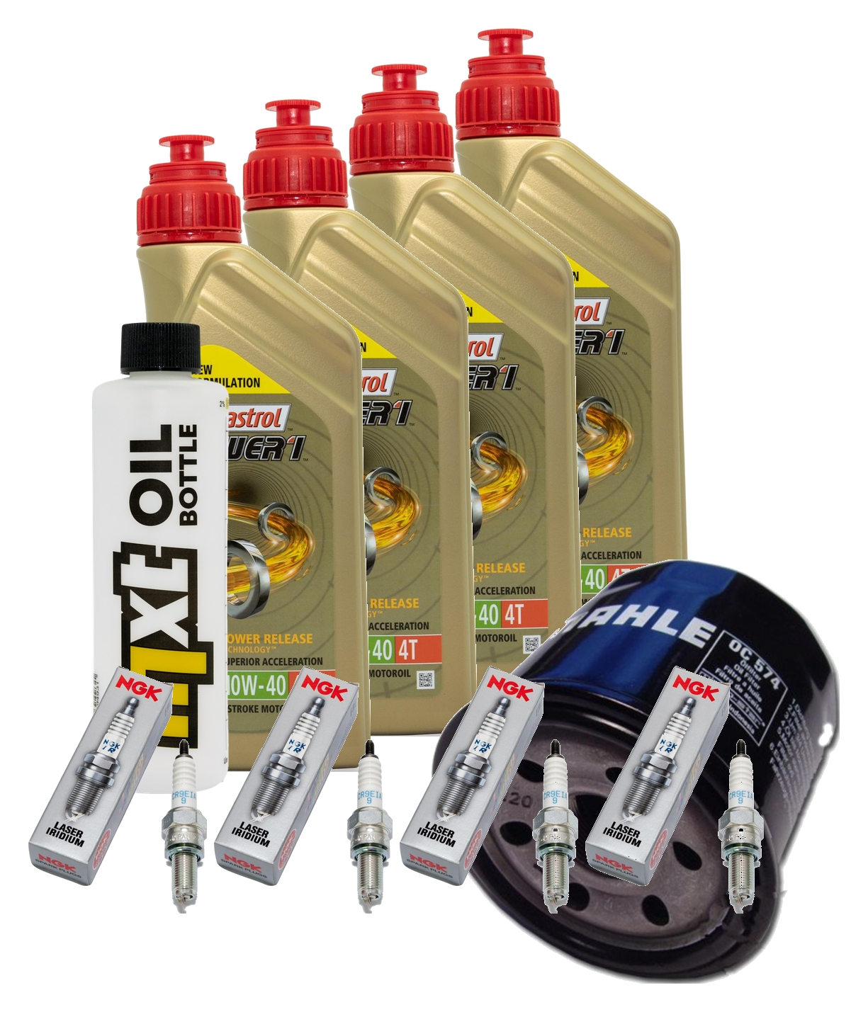 Wartungs-Kit Bardahl Öl XTM 10W40 Ölfilter + Luft Suzuki GSR