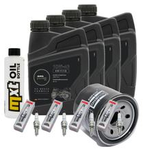 Pacchetto di ispezione 4L 10W-40 + filtro olio + 4x candela per Suzuki GSR GSX-R 750 / 1000 ccm Anno 2007 - 2015