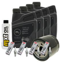 Inspektionspaket 4L 10W-40 + Ölfilter + 4x Zündkerze für Suzuki GSR GSX-R 750 / 1000 ccm Bj. 2007 - 2015