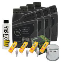 Inspection package 4L 10W-40 + oil filter + 4x spark plug for Suzuki GSX-R 750 ccm Year 2005