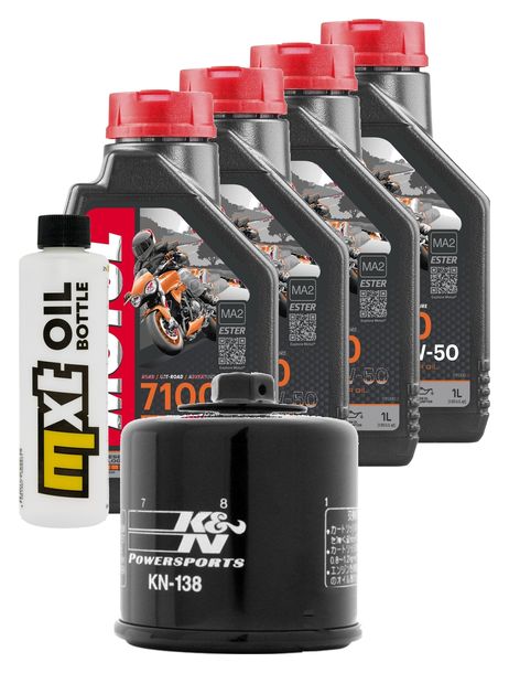Inspektionspaket 4L 10W-50 + Ölfilter + 4x Zündkerze für Suzuki GSX-R 600 ccm Bj. 2004