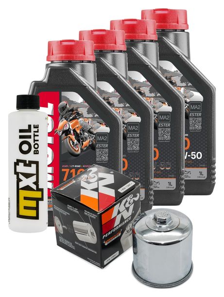 Inspektionspaket 4L 10W-50 + Ölfilter + 4x Zündkerze für Suzuki GSX-R 600 ccm Bj. 2004