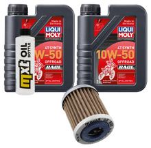 Pacote de Inspeção 2L 10W-50 + filtro de óleo para TM EN F 450 ccm Ano 2010