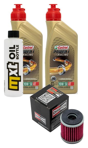 Paquet d'inspection 2L 10W-50+filtre à huile pour TM EN F MX, Yamaha XG Tricker 250 / 530 ccm Année 2006 - 2010