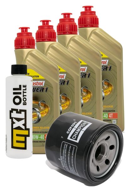 Inspektionspaket 4L 10W-40 + Ölfilter für Triumph Daytona T595 955 ccm Bj. 1997 - 1998