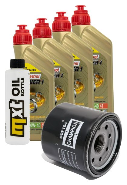 Inspektionspaket 4L 10W-40 + Ölfilter für Triumph Daytona T595 955 ccm Bj. 1997 - 1998