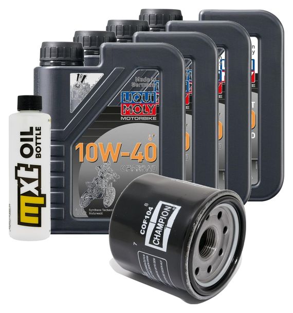 Inspektionspaket 4L 10W-40 + Ölfilter für Triumph Daytona T595 955 ccm Bj. 1997 - 1998