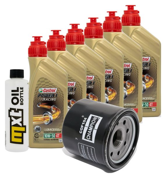 Inspektionspaket 6L 10W-50 + Ölfilter für Triumph Rocket III Roadster 2300 ccm Bj. 2004 - 2016