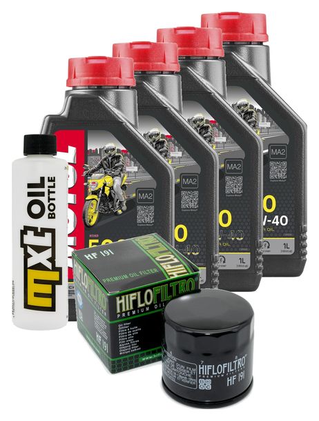 Inspektionspaket 4L 10W-40 + Ölfilter + 3x Zündkerze für Triumph Speed Triple i 955 ccm Bj. 2000 - 2001