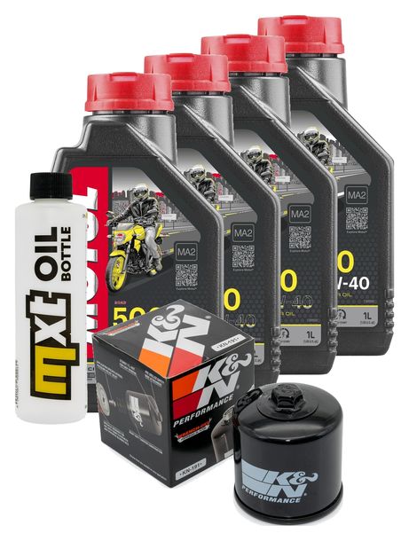 Inspektionspaket 4L 10W-40 + Ölfilter + 3x Zündkerze für Triumph Speed Triple i 955 ccm Bj. 2000 - 2001