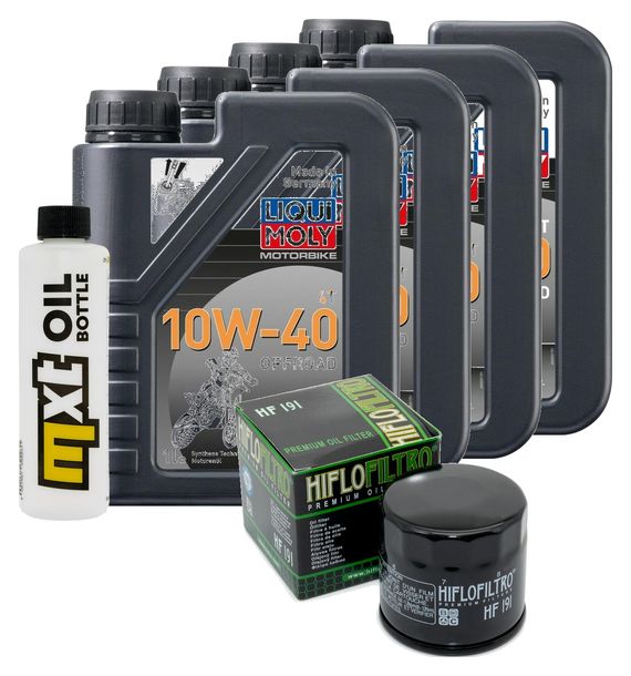 Inspektionspaket 4L 10W-40 + Ölfilter + 3x Zündkerze für Triumph Speed Triple i 955 ccm Bj. 2000 - 2001