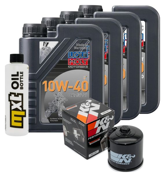 Inspektionspaket 4L 10W-40 + Ölfilter + 3x Zündkerze für Triumph Speed Triple i 955 ccm Bj. 2000 - 2001
