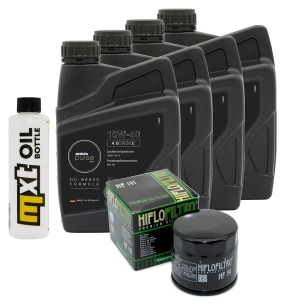 Inspektionspaket 4L 10W-40 + Ölfilter + 3x Zündkerze für Triumph Speed Triple i 955 ccm Bj. 2000 - 2001