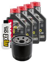 Kit d'inspection 4L 10W-40 + filtre à huile + 3x bougie pour Triumph Speed Triple i 955 ccm Année 2000 - 2001