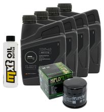 Pacote de Inspeção 4L 10W-40 + Filtro de Óleo + 3x Vela de Ignição para Triumph Speed Triple i 955 ccm Ano de Fabricação 2000 - 2001