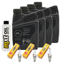 Pacote de Inspeção 4L 10W-40 + Filtro de Óleo + 3x Vela de Ignição para Triumph Speed Triple i 955 ccm Ano de Fabricação 2000 - 2001