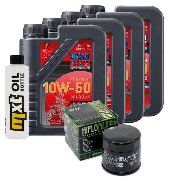 Inspektionspaket 4L 10W-50 + Ölfilter + 3x Zündkerze für Triumph Speed Triple i 955 ccm Bj. 2003