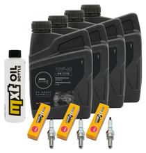Pacote de inspeção 4L 10W-50 + filtro de óleo + 3x vela de ignição para Triumph Speed Triple i 955 ccm ano 2003