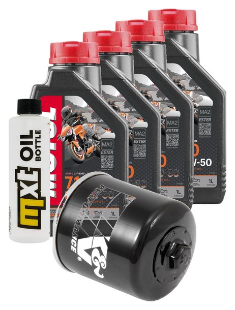 Inspektionspaket 4L 10W-50 + Ölfilter + 3x Zündkerze für Triumph Speed Triple i 955 ccm Bj. 2004