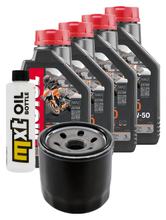 Inspection package 4L 10W-50 + oil filter + 3x spark plug for Triumph Speed Triple i 955 ccm Year 2004
