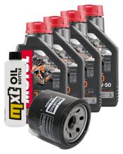 Paquete de inspección 4L 10W-50+filtro de aceite para Triumph Speedmaster 800 790 ccm Año 2005