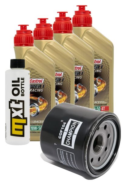 4L 10W-50 inspection package+ oil filter for Triumph Thruxton 865 ccm Year 2004 - 2007