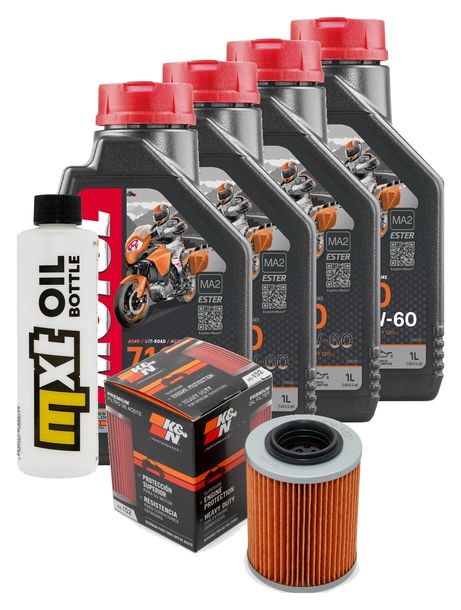 Inspektionspaket 4L 10W-60 + Ölfilter für Voxan Roadster Street Scrambler 1000 ccm Bj. 1999 - 2004