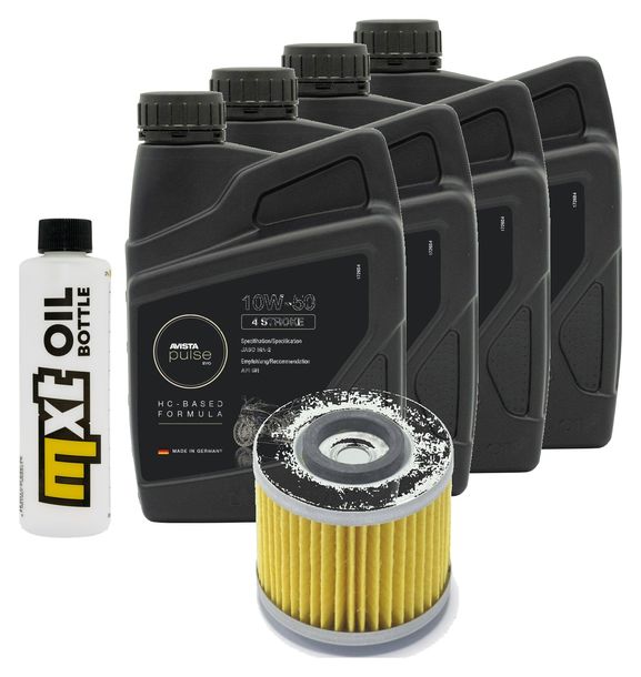 Inspektionspaket 4L 10W-50 + Ölfilter für Yamaha BT Bull Dog 1100 ccm Bj. 2003 - 2005