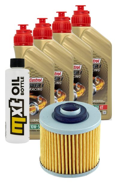 Inspektionspaket 4L 10W-50 + Ölfilter für Yamaha BT Bull Dog 1100 ccm Bj. 2003 - 2005