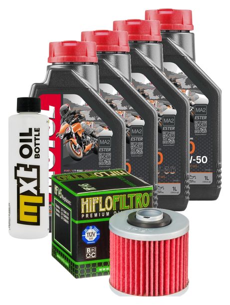 Inspektionspaket 4L 10W-50 + Ölfilter für Yamaha BT Bull Dog 1100 ccm Bj. 2003 - 2005