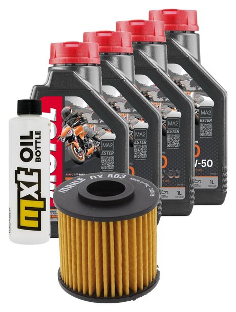 Inspektionspaket 4L 10W-50 + Ölfilter für Yamaha BT Bull Dog 1100 ccm Bj. 2003 - 2005