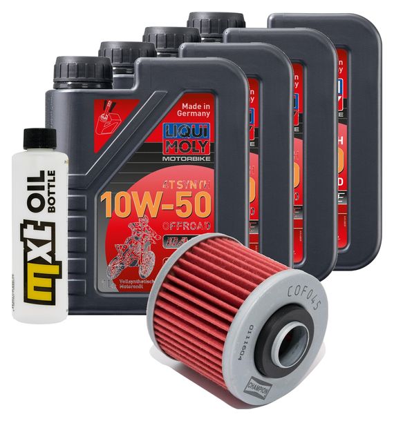 Inspektionspaket 4L 10W-50 + Ölfilter für Yamaha BT Bull Dog 1100 ccm Bj. 2006