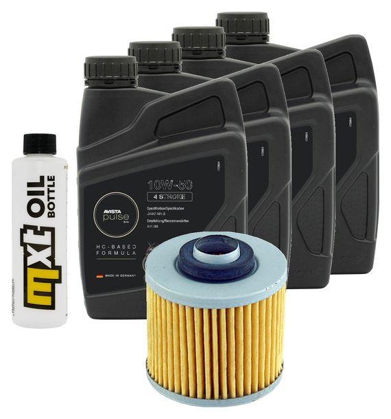 Inspektionspaket 4L 10W-50 + Ölfilter für Yamaha BT Bull Dog 1100 ccm Bj. 2006