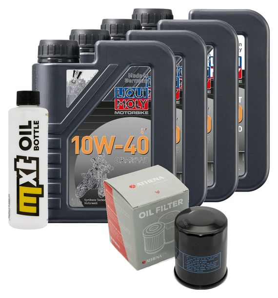 Paquete de inspección 4L 10W-40 + filtro de aceite para Yamaha FJR 1300 ccm Año 2001 - 2003