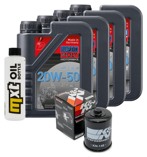 Inspektionspaket 4L 20W-50 + Ölfilter für Yamaha FJR 1300 ccm Bj. 2004 - 2010