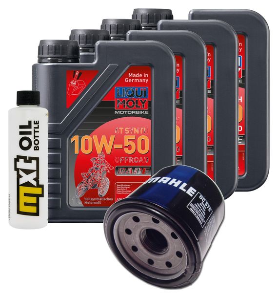 Paquete de inspección 4L 10W-50+filtro de aceite para Yamaha XVS A Midnight Star XT Z Super Tenere FZ 8 Fazer S SA FJR 779 - 1300 ccm Año 2009 - 2015