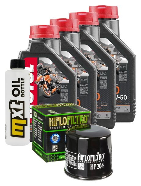 4L 10W-50 inspection package+ oil filter for Yamaha XVS A Midnight Star XT Z Super Tenere FZ 8 Fazer S SA FJR 779 - 1300 ccm Year 2009 - 2015