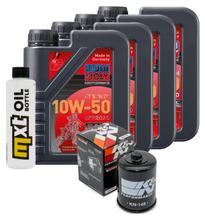 Pacchetto di ispezione 4L 10W-50+filtro olio per Yamaha FJR 1300 ccm Anno 2011 - 2012