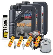 Pacchetto di ispezione 3L 10W-40 + filtro olio + 4x candela per Yamaha FZ 6 Fazer S 600 ccm Anno 2010