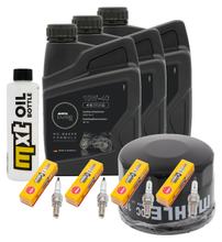Inspectiepakket 3L 10W-40 + oliefilter + 4x bougie voor Yamaha FZS Fazer S 600 ccm Bj. 2000 - 2002