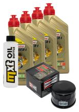 Inspectiepakket 4L 10W-40 + Oliefilter + 4x Bougie voor Yamaha FZS Fazer S 600 ccm Bj. 2003