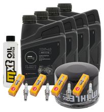 Inspectiepakket 4L 10W-40 + Oliefilter + 4x Bougie voor Yamaha FZS Fazer S 600 ccm Bj. 2003
