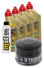 Pacchetto di ispezione 4L 10W-40 + filtro olio + 4x candela per Yamaha FZS Fazer S 600 ccm Anno 2003