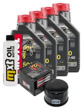 Pacchetto di ispezione 4L 10W-40 + filtro olio + 4x candela per Yamaha FZS Fazer S 600 ccm Anno 2004