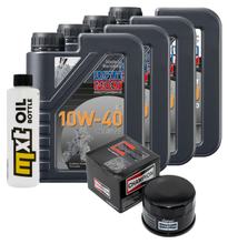 Inspectiepakket 4L 10W-40 + Oliefilter + 4x Bougie voor Yamaha FZS Fazer S 600 ccm Bj. 2004