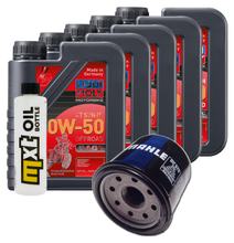 Inspectiepakket 5L 10W-50 + Oliefilter voor Yamaha MT-01 VMX V-Max XV A Midnight Star 1670 - 1900 cc bouwjaar 2005 - 2015